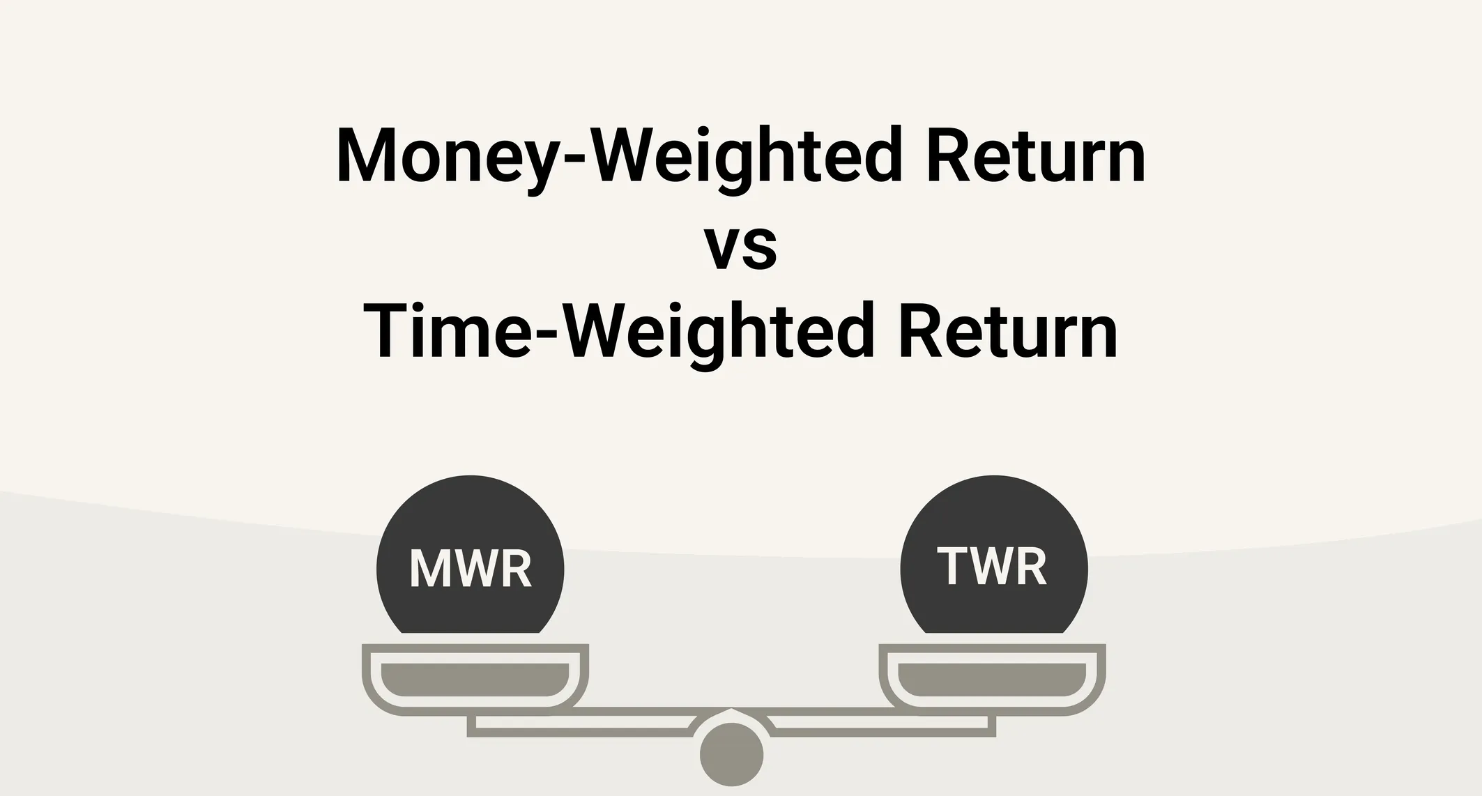 Money-Weighted Return vs Time-Weighted Return. What is the difference?