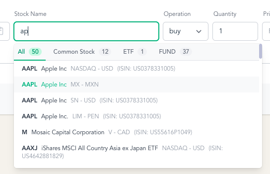 Filter assets by category